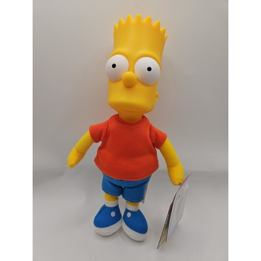 Jakks Pacific The Simpsons BART SIMPSON 9" Plastic & Plush Doll Collectible Toy